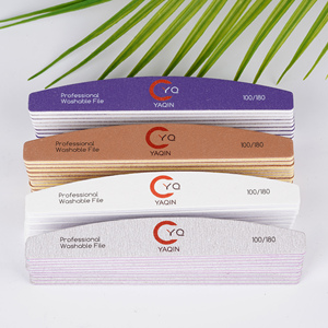 Có thể giặt Nhật Bản giấy nhám 2.0 Nail tập tin tùy biến cao cấp nửa mặt trăng đôi bên làm móng tay bề mặt đánh bóng tập tin - Product Image 6
