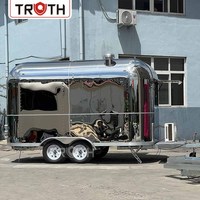 Remorque alimentaire portable Truth à vendre – Cuisine mobile personnalisée avec fenêtre de service pour la restauration en extérieur et la vente de rue