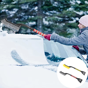 Brosse de nettoyage pour déneiger la voiture, outil de nettoyage de la neige sur le pare-brise et les fenêtres de la voiture, pelle à neige automatique, accessoires d'hiver, brosse de nettoyage - Product Image 2