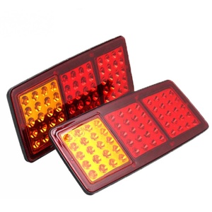 Feu arrière 12V 60 LED, clignotant, feu de recul, feu stop, feu de signalisation rouge/ambre, remplacement, garantie 2 ans pour camion - Product Image 2