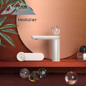Wayon Matte Black Waterfall Bathroom Basin Faucet Modern Single Handle Low <strong>Top</strong> Mixer <strong>Tap</strong> - Product Image 1