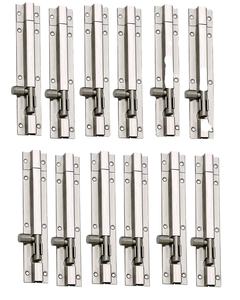 Loquet de porte à pêne coulissant, en acier inoxydable, sécurité durable pour la maison, la salle de bain, la chambre, les armoires et les portails - Product Image 2