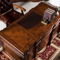 Bibliothèque et bureau d'étude en bois de qualité supérieure de style américain GH42