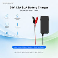 Chargeur de batterie au plomb 24V 1.5A avec protection contre l'inversion de polarité, charge CC CV, chargeur de batterie au plomb 29.6V 24V