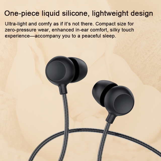 High Fidelity Flat with Noise Isolation and Ultra Soft Silicone Sleeping Earphones for Side Sleepers and Relaxation