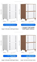 Armoire de rangement pour documents techniques et plans A0/A1 à 5 tiroirs avec base en acier épaissi, design moderne pour bureau/atelier