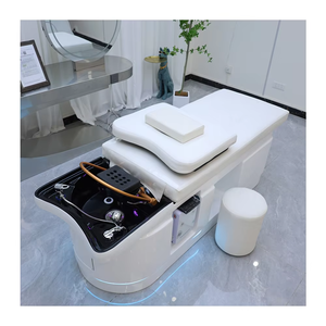 Fauteuil <span class=keywords><strong>de</strong></span> <span class=keywords><strong>massage</strong></span> électrique professionnel réglable pour salon, avec appui-tête en cuir synthétique et cadre en acier inoxydable, pour salle <span class=keywords><strong>de</strong></span> bain - Product Image 2