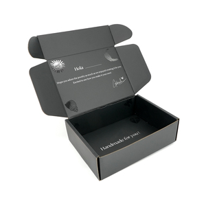Boîte d'expédition en carton ondulé personnalisée couleur pour vêtements, bijoux, lunettes – Protection environnementale - Product Image 1
