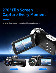 Caméra vidéo 4K 56MP, caméra de vlogging, caméra YouTube, WiFi, vision nocturne, écran tactile rotatif, caméra enregistreuse pour podcast - Product Image 6