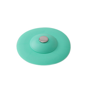 Silicone Floor Drain Cover Push Button Seal Kitchen Bathroom Sink Anti <b>Clog</b> Filter Matte Surface Drop In Installation - Product Image 5