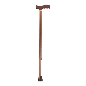 Canne télescopique réglable à 3 articulations KS pour personnes âgées, légère en alliage d'aluminium, bâton de marche antidérapant avec embout en caoutchouc, style simple - Product Image 1