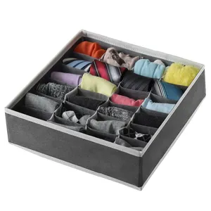 Organizatori织物可折叠橱柜衣柜整理器2包袜子内衣整理器24个单元抽屉整理器