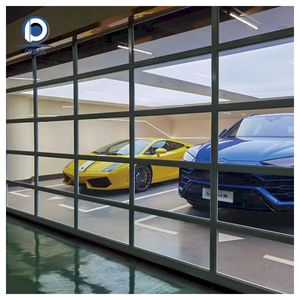 Portes <span class=keywords><strong>de</strong></span> <span class=keywords><strong>garage</strong></span> sectionnelles automatiques en aluminium à vue complète avec verre Low-E, approuvées CE, <span class=keywords><strong>de</strong></span> la marque Prima - Product Image 2