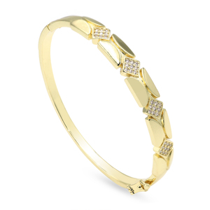 Joyería <span class=keywords><strong>de</strong></span> lujo con <span class=keywords><strong>diseño</strong></span> geométrico clásico <span class=keywords><strong>de</strong></span> <span class=keywords><strong>alta</strong></span> calidad, pulsera <span class=keywords><strong>de</strong></span> moda <span class=keywords><strong>de</strong></span> estilo Hip Hop <span class=keywords><strong>de</strong></span> cobre chapado en oro <span class=keywords><strong>de</strong></span> 14 quilates para mujer - Product Image 4