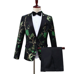 Luxury Slim Fit Tuxedo Dress Set ( Jacket + Pants ) Men Business Wedding Party Groom <strong>Suit</strong> 2 Piece Black Blue White <strong>Red</strong> Male - Product Image 3