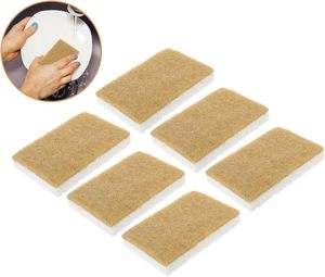 Éponge à vaisselle en luffa, en pulpe de bois, en coton, organique, naturelle, compostable, écologique, 100% biodégradable - Product Image 3