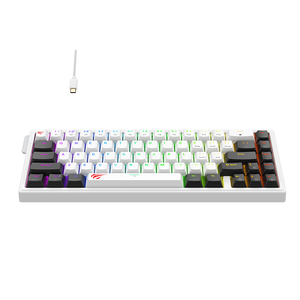 <span class=keywords><strong>Havit</strong></span> KB900L <span class=keywords><strong>Teclado</strong></span> mecánico para juegos con cable USB RGB de 67 teclas para PC de escritorio, portátil, estilo operativo en inglés - Product Image 2