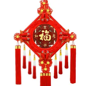 Heißer Verkauf Großhandel chinesischen Knoten, um traditionelles chinesisches Neujahr als Anhänger Glücks anhänger zu elebrieren