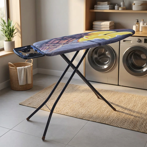 Nelya Tabla de Planchar Portátil de Estilo Europeo Moderno, Ajustable, Plegable, de Tela Resistente con Soporte de Acero y Cubierta para Armario, para el Hogar - Product Image 3