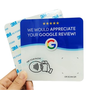 Tarjeta NFC para reseñas de Google, tarjeta reutilizable para reseñas, ahorra tiempo, fácil de usar, deja tu reseñ<span class=keywords><strong>a</strong></span> en Google, admite códigos <span class=keywords><strong>QR</strong></span> personalizados - Product Image 1