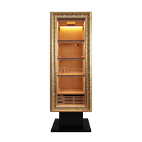 Vitrine à cigares à double porte de grande capacité 4000 Ct avec éclairage LED, boîte de présentation en bois pour humidor à cigares