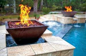 Calentador de Piscina y Brasero de Gas Natural para Exteriores - Brasero para Piscina con F - Product Image 3