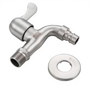 <span class=keywords><strong>Robinet</strong></span> de machine à laver moderne et simple en acier inoxydable 304 épaissi <span class=keywords><strong>pour</strong></span> salle de bain, <span class=keywords><strong>robinet</strong></span> allongé <span class=keywords><strong>pour</strong></span> évier de service en céramique - Product Image 1
