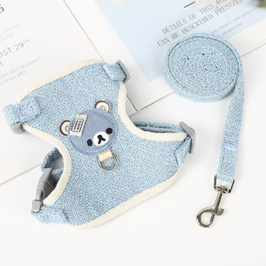 TEDDY bichon Con Chó Nhỏ ngực khai thác Polyester vật nuôi cung cấp thời trang chó Dây Xích vest động vật cho mèo đi Bộ thỏ giám sát - Product Image 1
