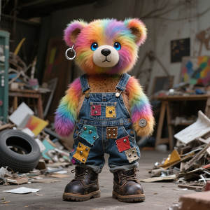 ตุ๊กตาหมีสายรุ้งแบบกำหนดเองขายส่ง ดีไซน์เองได้ ขายดี ตุ๊กตาหมีเท็ดดี้แบบไม่มีไส้ ตุ๊กตาหมีแบบสั่งทำพิเศษ - Product Image 1