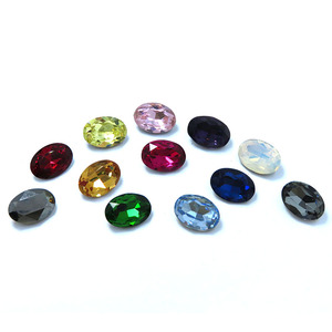 Piedras de Cristal K9 Ovaladas con Reverso Puntiagudo, Color Verde, para Manualidades y Joyería, Venta al Por Mayor - Product Image 5