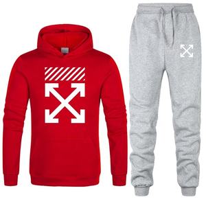 Vente en gros de survêtements 2 pièces pour hommes Ensemble de jogging à capuche Survêtements en coton et polyester sur mesure pour hommes - Product Image 4