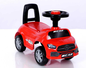 Voiture à pédales pour tout-petits avec klaxon couineur, voiture manuelle à 4 roues pour jeu actif, trotteur pour bébé avec boîte de couleur conforme aux normes d'exportation - Product Image 1