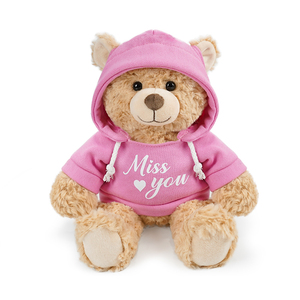 Mignon sweat à capuche ours en peluche, cadeau exclusif pour la Saint-Valentin. Je t'aime / Je t'aime bien plus que tout / Je t'envie de te sentir bien bientôt / S'il te plaît, pardonne-moi - Product Image 5