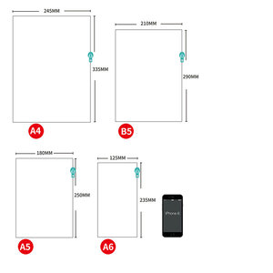 A4/A5/A6/ B5 Customized PVC Plastic Clear Frost Waterproof Zipper Bag Storage Organizer <strong>Zip</strong> <strong>Lock</strong> Pouch Document <strong>File</strong> <strong>Holder</strong> - Product Image 6