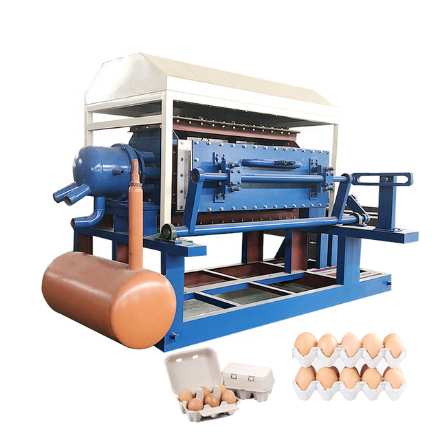 Fully Automatic Paper Pulp Egg Tray Moulding Machine Egg Box Making Machine with Different Mould
