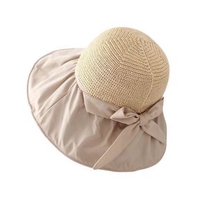 Summer Custom Anti-UV Wide Brim Fashion <b>Sunscreen</b> Beach Sun Hats for Ladies - Product Image 5
