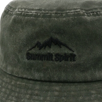 Chapeau de pêcheur tactique personnalisé pour la randonnée en plein air, à large bord, avec sangle de menton réglable coupe-vent pour hommes