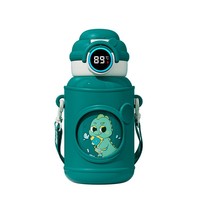 Bouteille d'eau isotherme pour enfants 316 Liner 500 ml avec affichage LED de la température, motifs Dragon, Ours, Lapin, Licorne, tasse à paille isotherme 6-12 heures