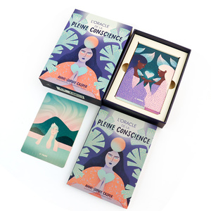 Impresión Personalizada de Caja con Tapa y Base para Cartas del <span class=keywords><strong>Tarot</strong></span> Divino con Guía y Estampado Dorado al por Mayor - Product Image 4