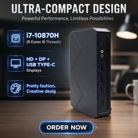 Eglobal 10e génération I7 10870H 16 Go de RAM DDR4 512 Go de SSD M.2 Micro-ordinateur haute performance avec carte réseau Ethernet OEM ODM Mini PC
