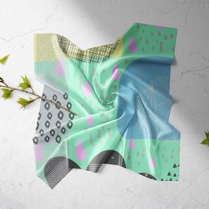 Écharpe en soie pour homme 50x50, logo personnalisé, écharpes de créateur, écharpe en soie de luxe 90x90 - Product Image 5