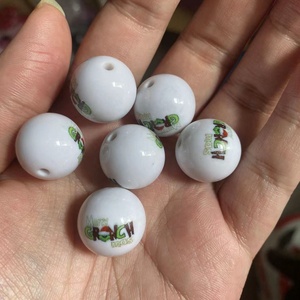 Tùy chỉnh grinch in vòng hạt trong số lượng lớn <span class=keywords><strong>DIY</strong></span> Acrylic hạt đối với trang sức làm 20 mét Bubblegum Chunky hạt đối với bút làm - Product Image 3