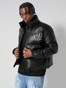 Piumino con scritta grafica da <span class=keywords><strong>uomo</strong></span> Street Life - Product Image 4