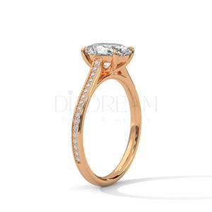 Anillo de moda de moissanita ovalada con diamantes de Plata de Ley 925 de alta calidad para mujer, accesorios de joyería fina - Product Image 2