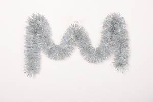 <span class=keywords><strong>Guirnalda</strong></span> de oropel plateada para mascotas, Fondo de Navidad, oropel, adorno - Product Image 3