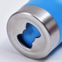 Gobelet isotherme en acier inoxydable 14 oz avec logo personnalisé, ouvre-bouteille intégré, portable, pour voiture, voyage, café, pour les acheteurs en gros