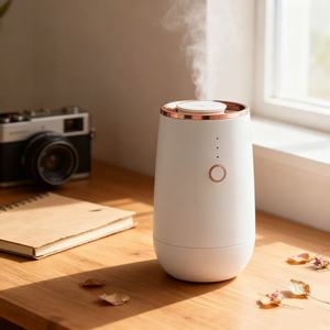 High-quality <strong>Custom</strong> Electric USB Rechargeable Nano Cool Mist Waterless Car Aroma Oil <strong>Diffuser</strong> Machine with Led <strong>Light</strong> - Product Image 1