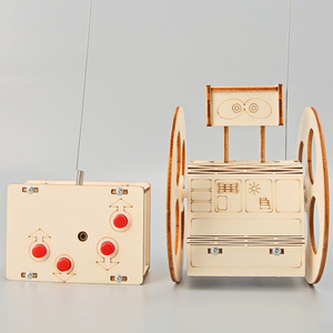 Juego de tecnología de Robot de equilibrio de madera DIY para niños para experimentos de ciencia Cambio de juguete de enseñanza Manual de estudiantes de primaria - Product Image 2