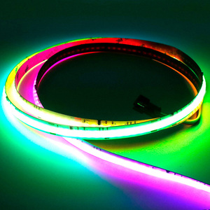 Luz <span class=keywords><strong>LED</strong></span> COB Magic Color 24V de Alta Luminosidad, No Impermeable, para Gabinetes, Canal de Aluminio Empotrado, Autoadhesivo, Efecto Agua Corriente - Product Image 4