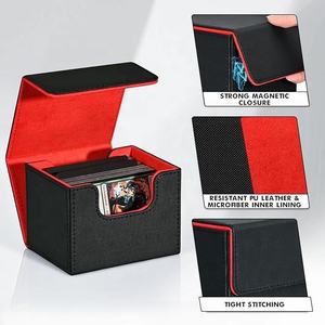   Boîte de rangement portable en cuir PU et flanelle Sidewinder pour cartes de jeu /Yugioh/TCG/Commander/Tarot – Offre Spéciale - Product Image 6